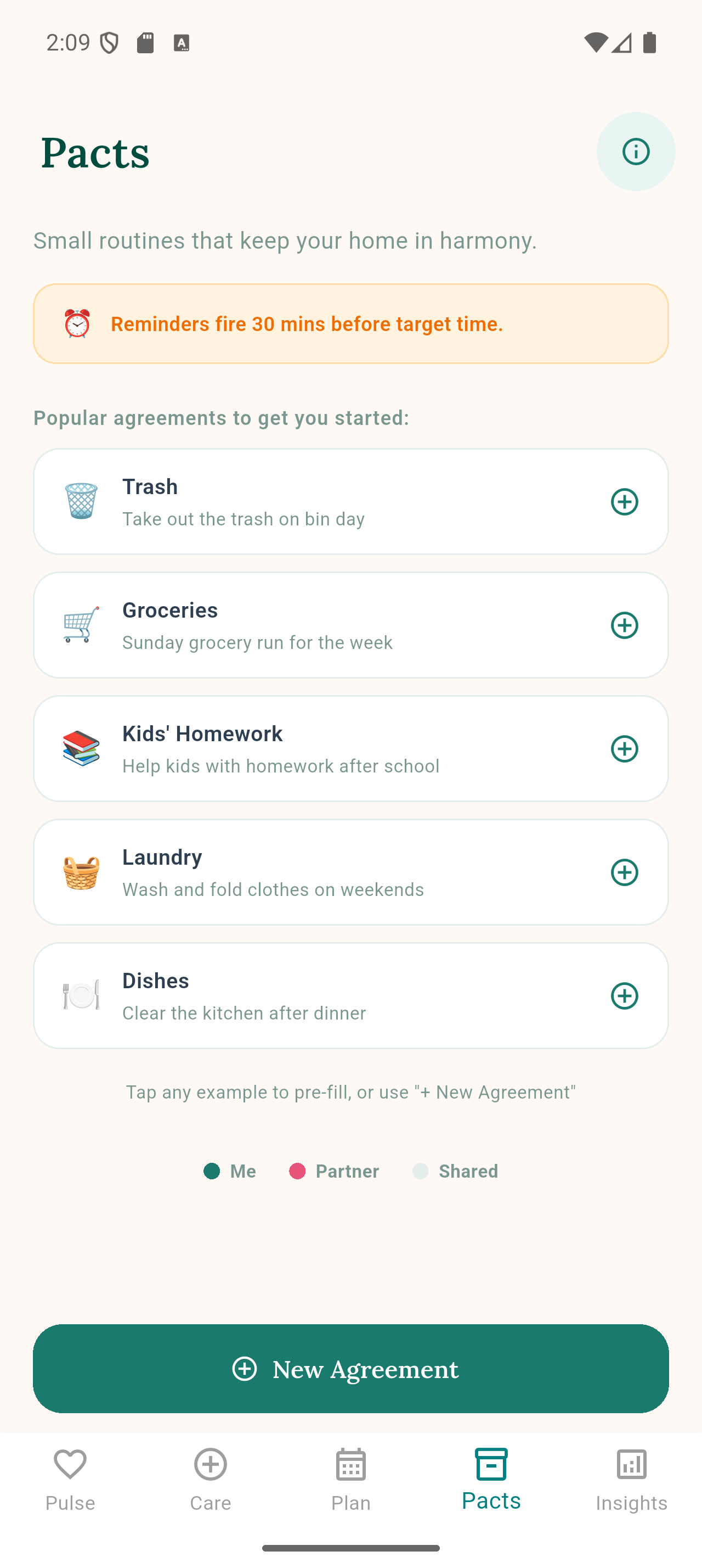 Pacts — small routines that keep your home in harmony